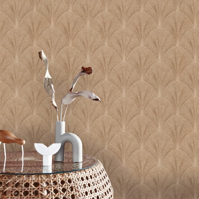 Avantgarde Fan Metallic Wallpaper - Gold - Elle Decoration - 10451 - 30Wallpaper199