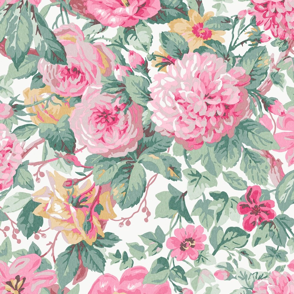 Aveline Wallpaper - Rose - Laura Ashley - 115263Wallpaper199