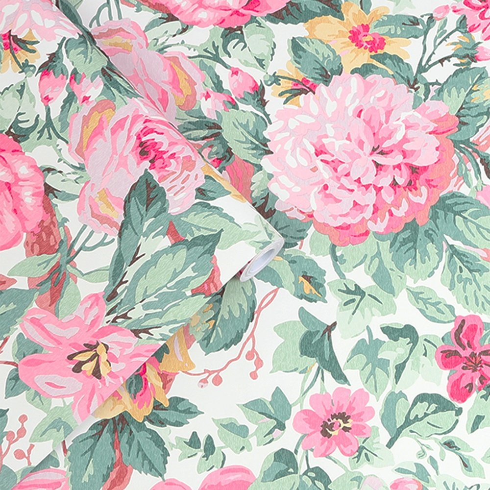 Aveline Wallpaper - Rose - Laura Ashley - 115263Wallpaper199