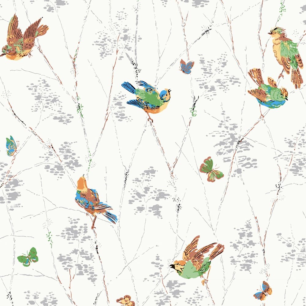 Aviary Wallpaper - Natural - Laura Ashley - 115260Wallpaper199