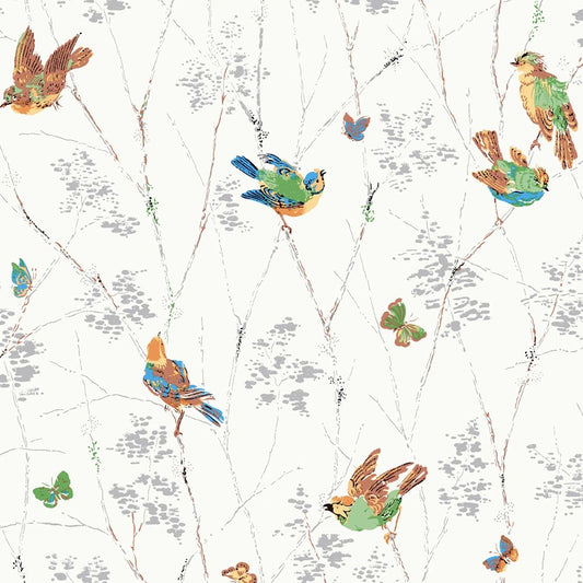 Aviary Wallpaper - Natural - Laura Ashley - 115260Wallpaper199