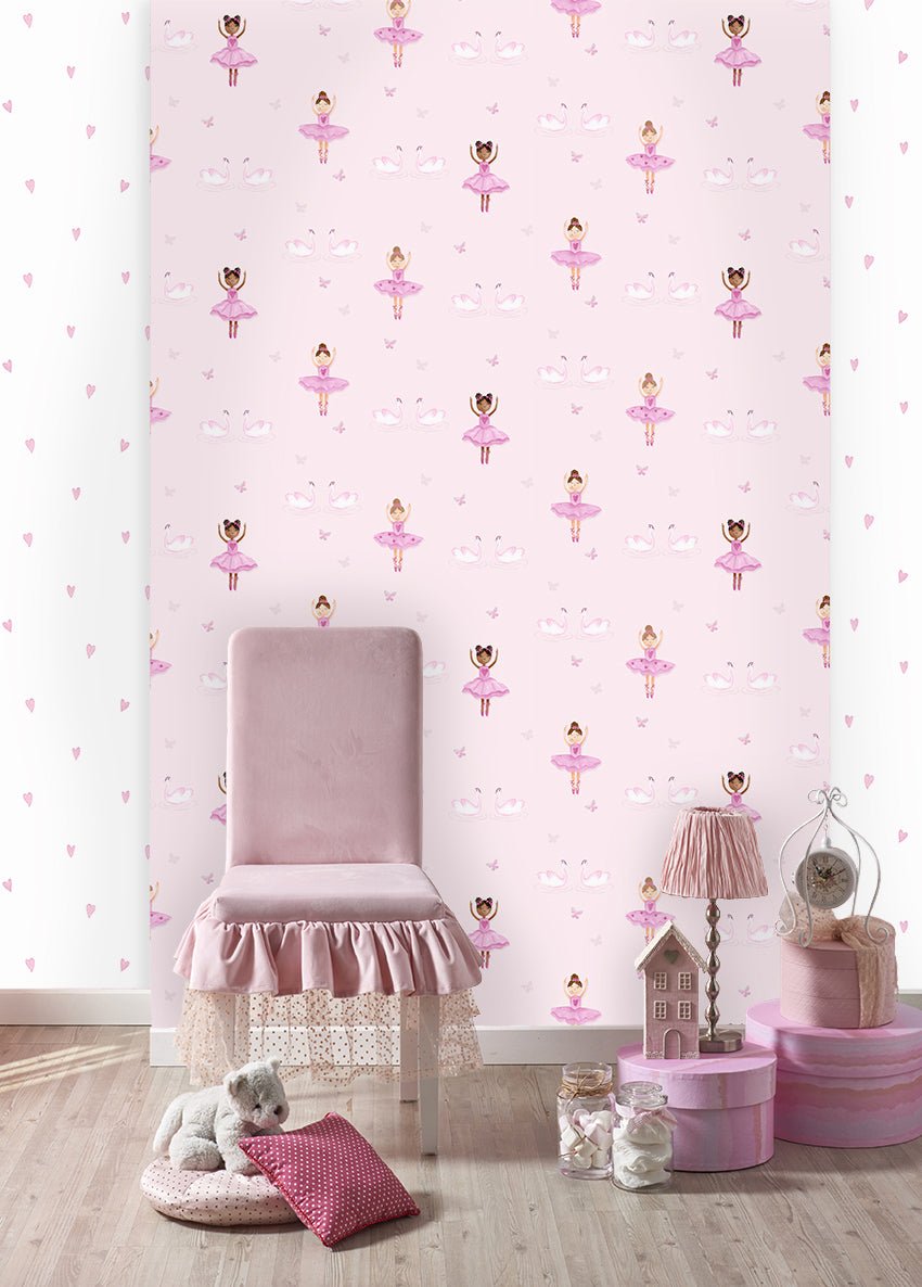 Ballerina Wallpaper - Pink - Holden Décor - 12460Wallpaper199