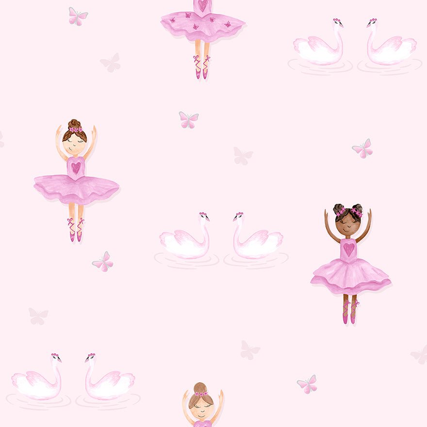 Ballerina Wallpaper - Pink - Holden Décor - 12460Wallpaper199