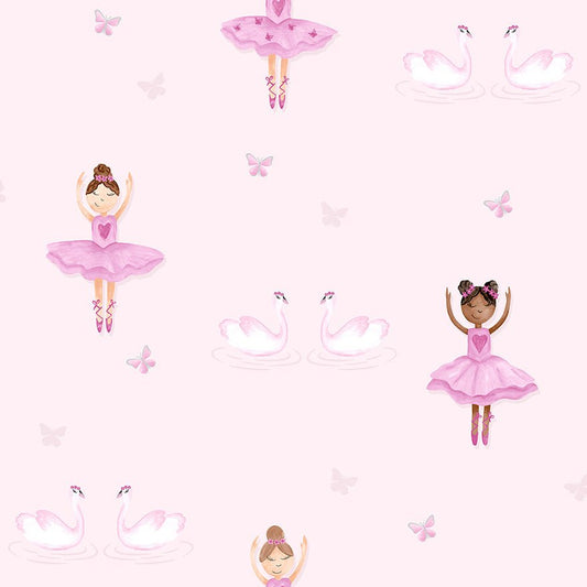 Ballerina Wallpaper - Pink - Holden Décor - 12460Wallpaper199