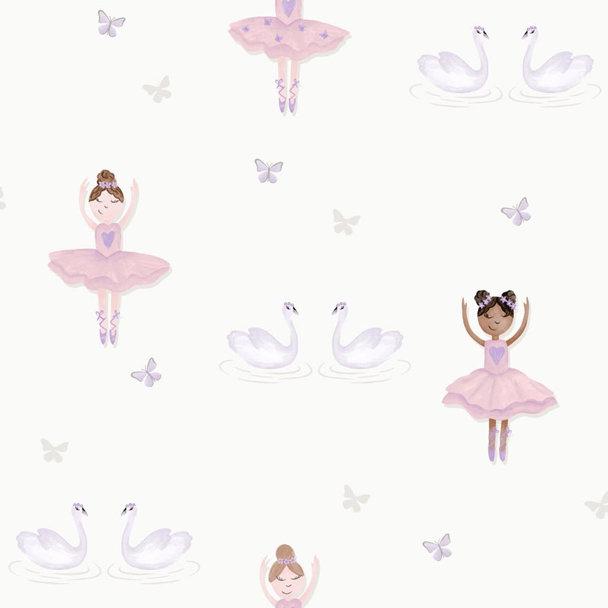 Ballerina Wallpaper - Pink/Cream - Holden Décor - 12461Wallpaper199