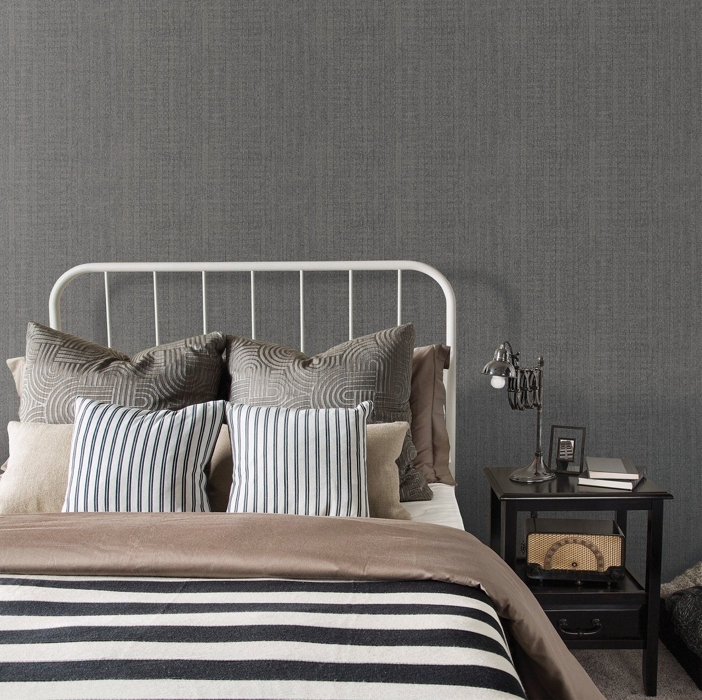 Bazaar African Weave Wallpaper - Charcoal - Galerie - G78321Wallpaper199
