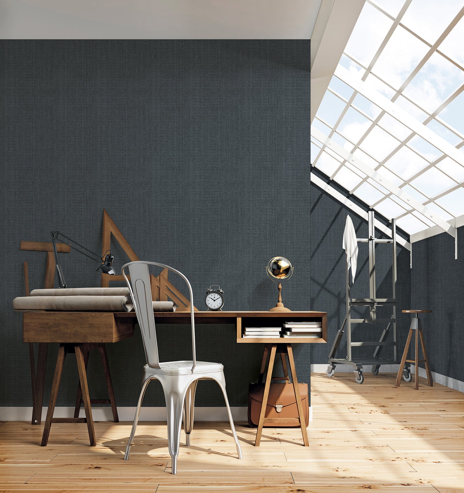 Bazaar African Weave Wallpaper - Denim Blue - Galerie - G78323Wallpaper199