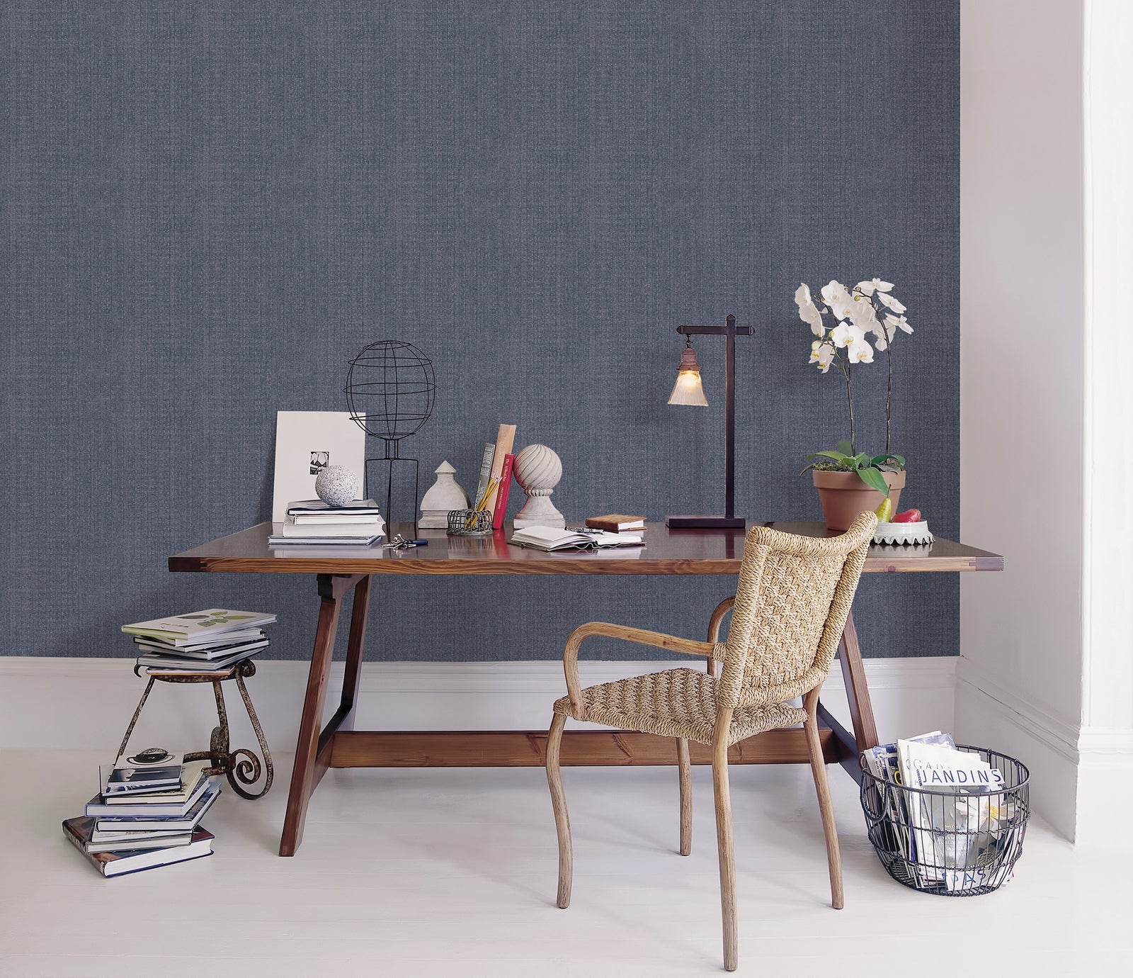 Bazaar African Weave Wallpaper - Navy Blue - Galerie - G78326Wallpaper199