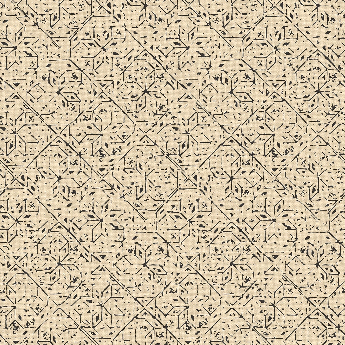 Bazaar Geo Tile Wallpaper - Black / Cream - Galerie - G78335Wallpaper199