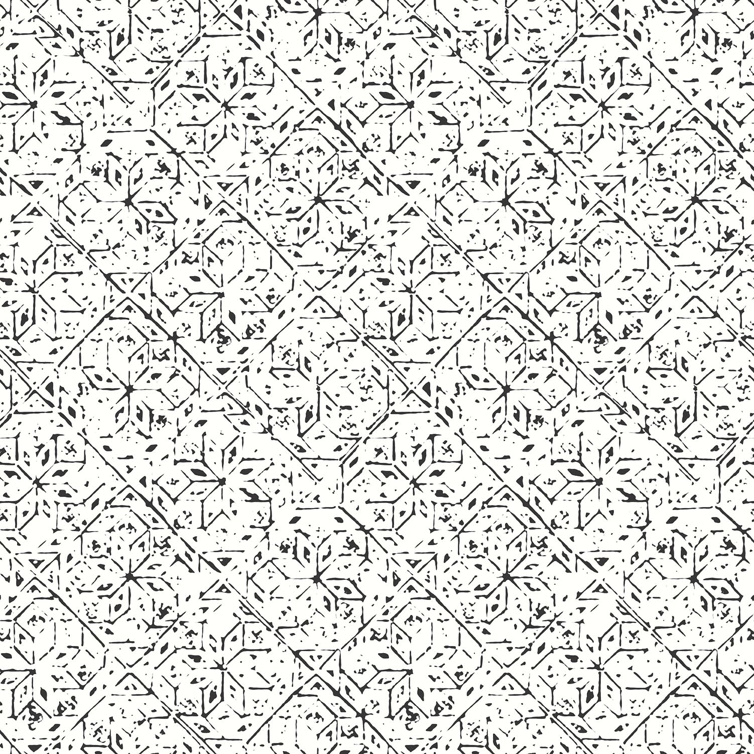 Bazaar Geo Tile Wallpaper - Black / White - Galerie - G78334Wallpaper199