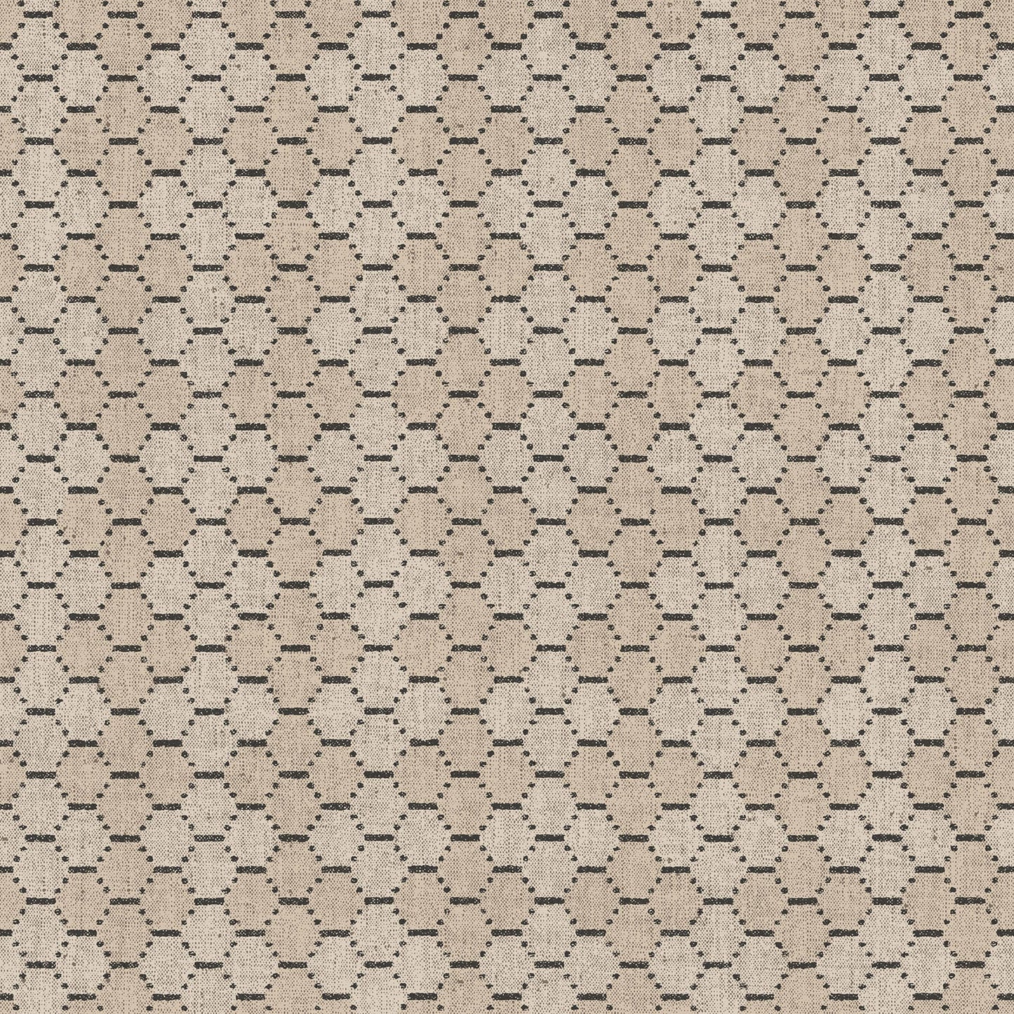 Bazaar Honey Comb Wallpaper - Sand / Black - Galerie - G78296Wallpaper199