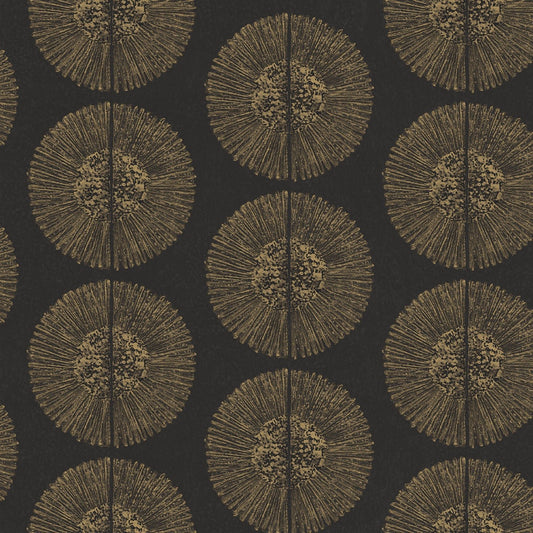 Bazaar Tribal Circles Wallpaper - Black / Gold - Galerie - G78331Wallpaper199