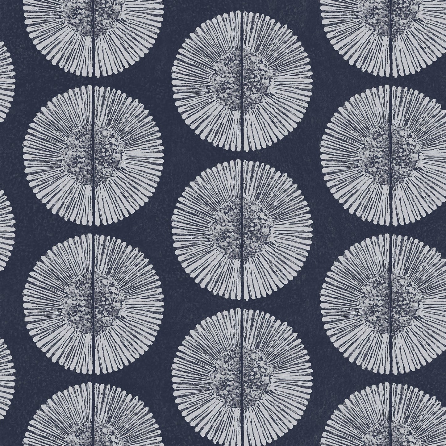 Bazaar Tribal Circles Wallpaper - Navy / Grey - Galerie - G78333Wallpaper199