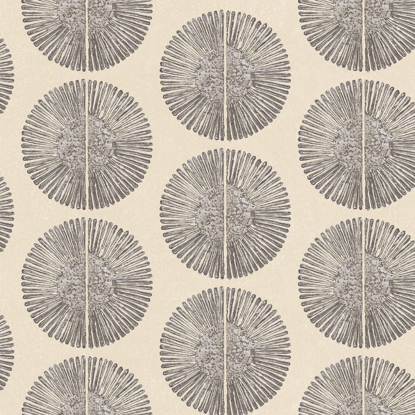 Bazaar Tribal Circles Wallpaper - Sand / Black - Galerie - G78329Wallpaper199