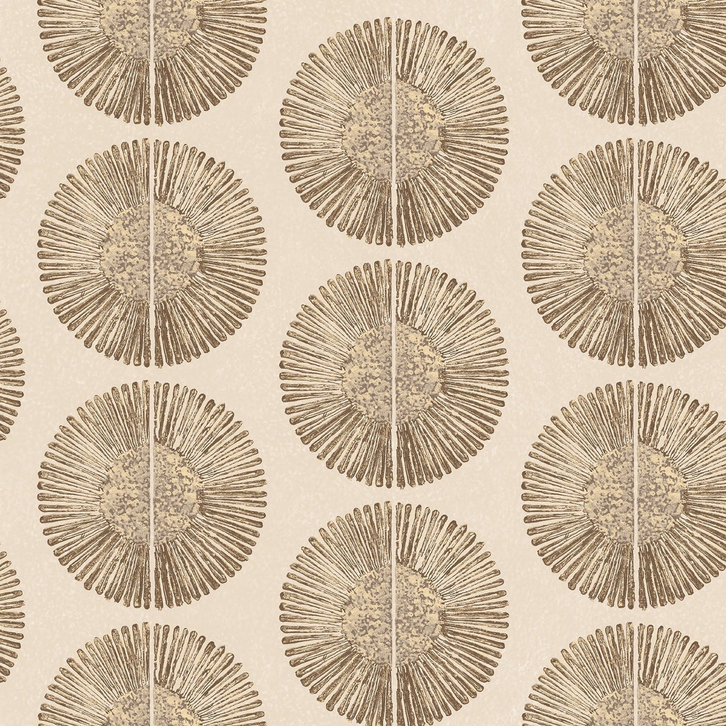 Bazaar Tribal Circles Wallpaper - Sand / Brown - Galerie - G78332Wallpaper199