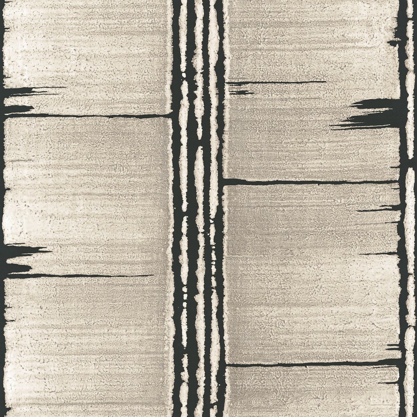 Bazaar Tribal Panels Wallpaper - Neutral / Black - Galerie - G78285Wallpaper199