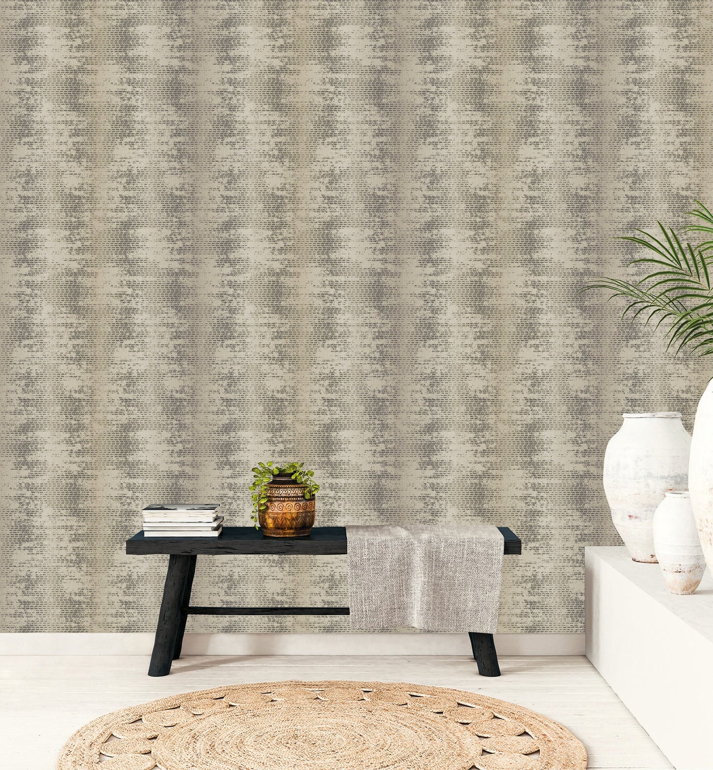 Bazaar Tribal Weave Wallpaper - Neutral / Black - Galerie - G78287Wallpaper199