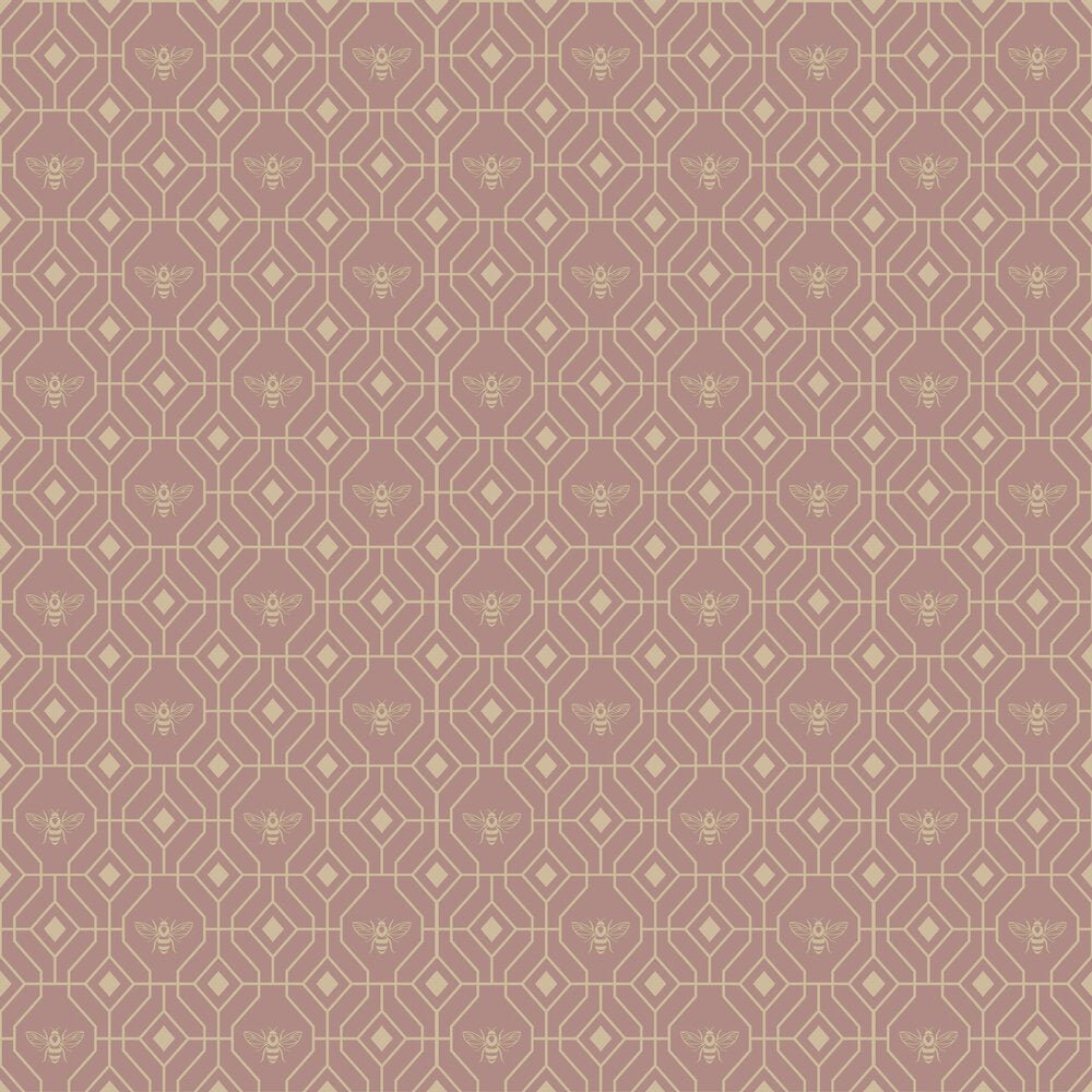 Bee Deco Gold Foil Wallpaper - Blush - Furn - BEEDECO/WP1/BLSWallpaper199