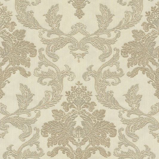 Bellini Vasari Damask Wallpaper - Gold & Cream - Rasch - 526202Wallpaper199