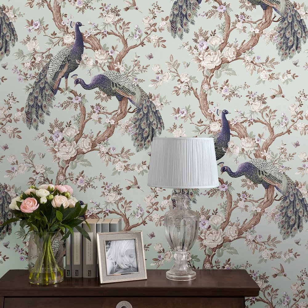 Belvedere Wallpaper - Duck Egg - Laura Ashley - 113398Wallpaper199