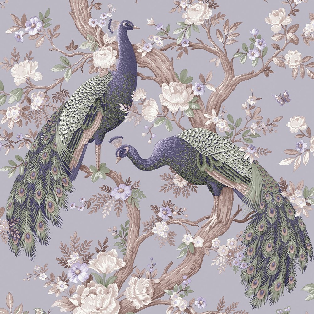 Belvedere Wallpaper - Pale Iris - Laura Ashley - 115253Wallpaper199