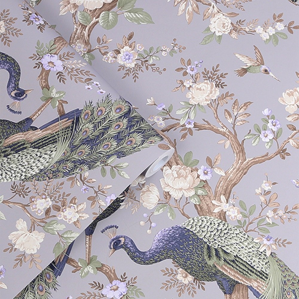 Belvedere Wallpaper - Pale Iris - Laura Ashley - 115253Wallpaper199