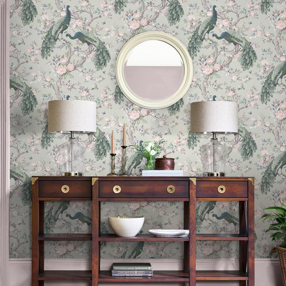 Belvedere Wallpaper - Sage Green - Laura Ashley - 130113Wallpaper199