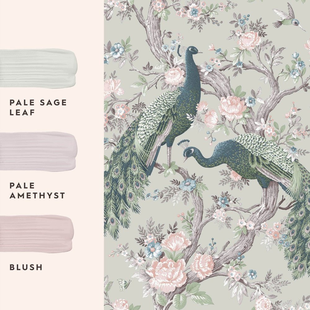 Belvedere Wallpaper - Sage Green - Laura Ashley - 130113Wallpaper199