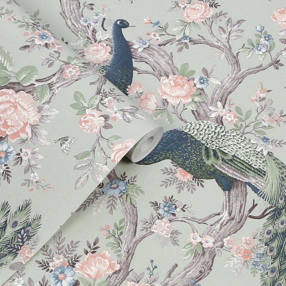 Belvedere Wallpaper - Sage Green - Laura Ashley - 130113Wallpaper199