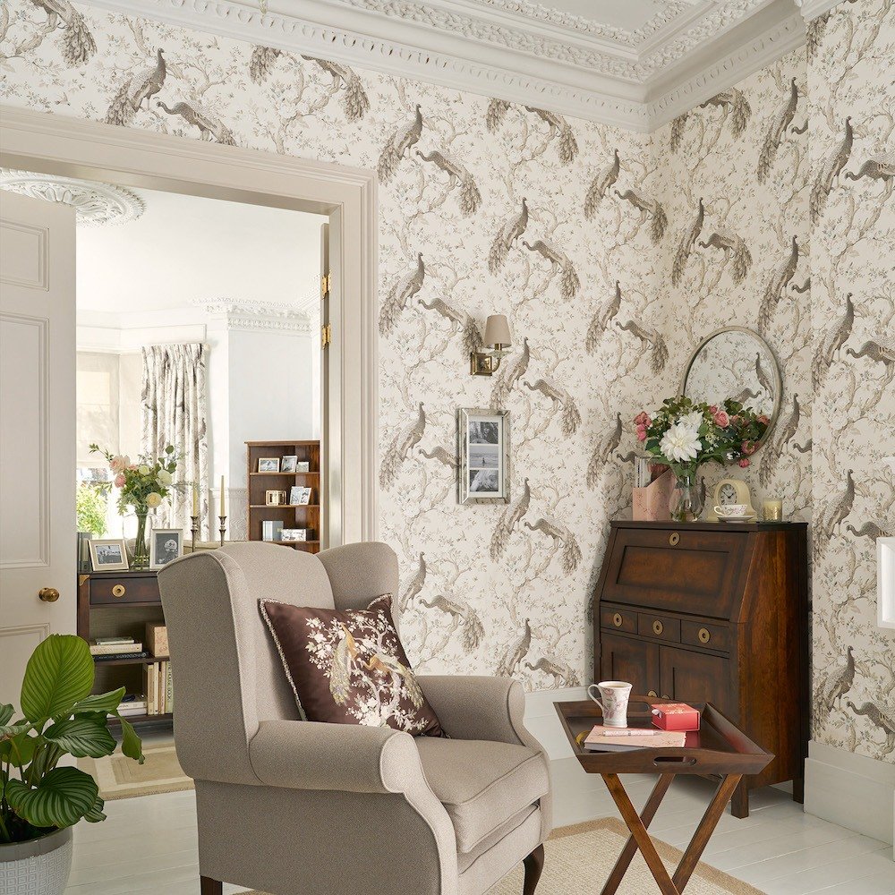 Belvedere Wallpaper - Soft Truffle - Laura Ashley - 113399Wallpaper199