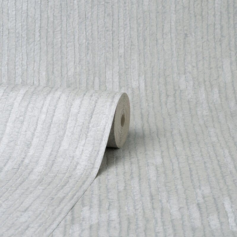 Bergamo Texture Glitter Wallpaper - Off White/Silver - Crown - M1400Wallpaper199