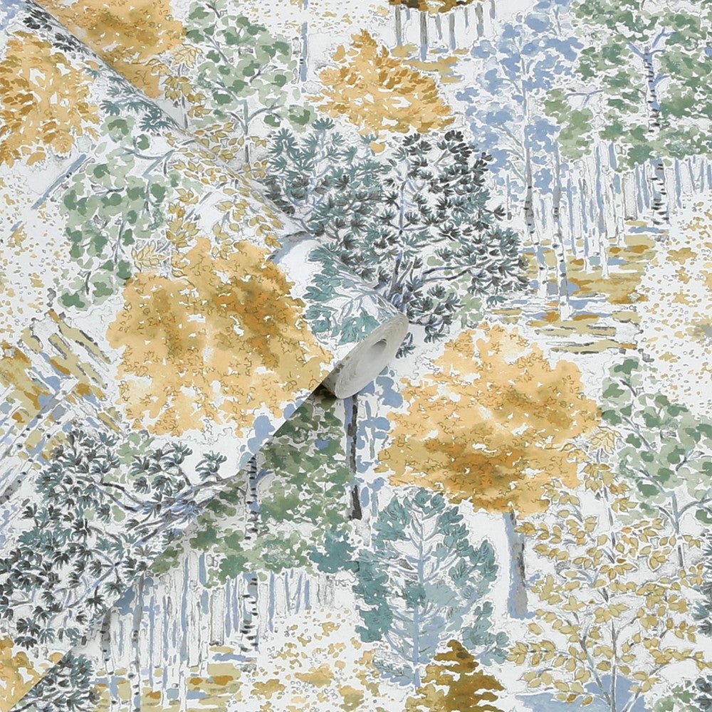 Bernwood Wallpaper - Ochre Yellow - Laura Ashley - 130153Wallpaper199