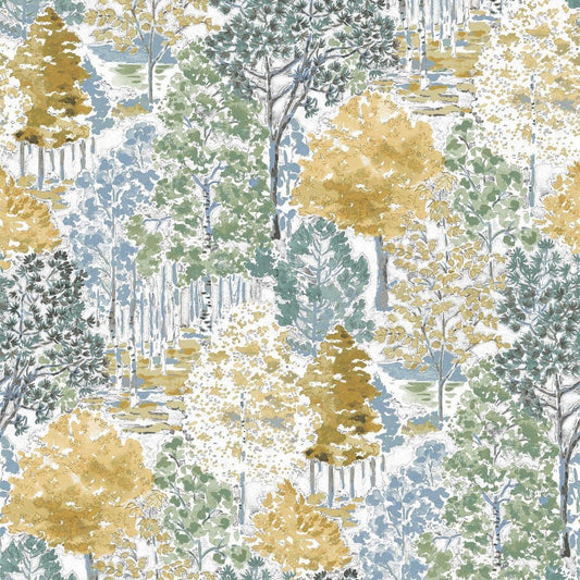 Bernwood Wallpaper - Ochre Yellow - Laura Ashley - 130153Wallpaper199