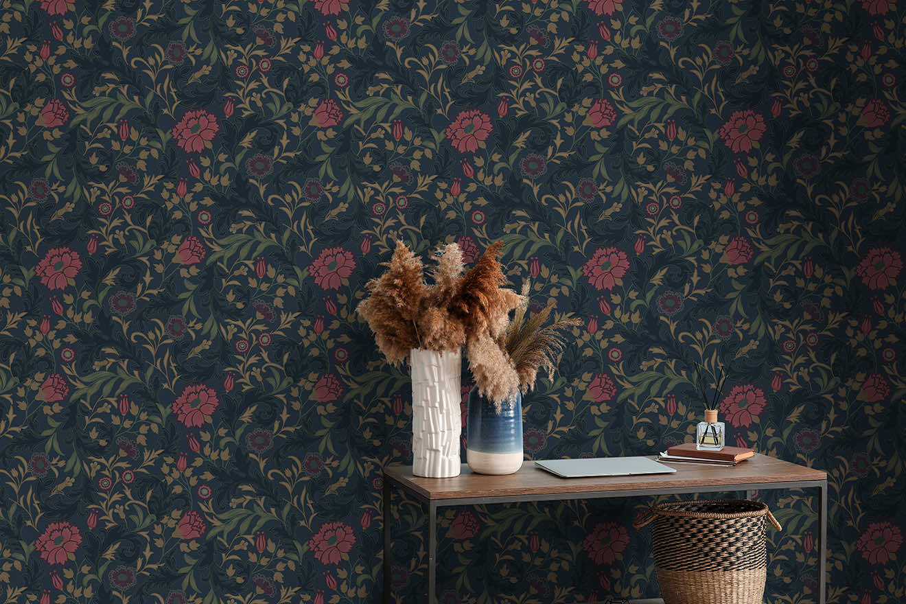 Bilbury Wallpaper - Navy - Holden Décor - 36304Wallpaper199