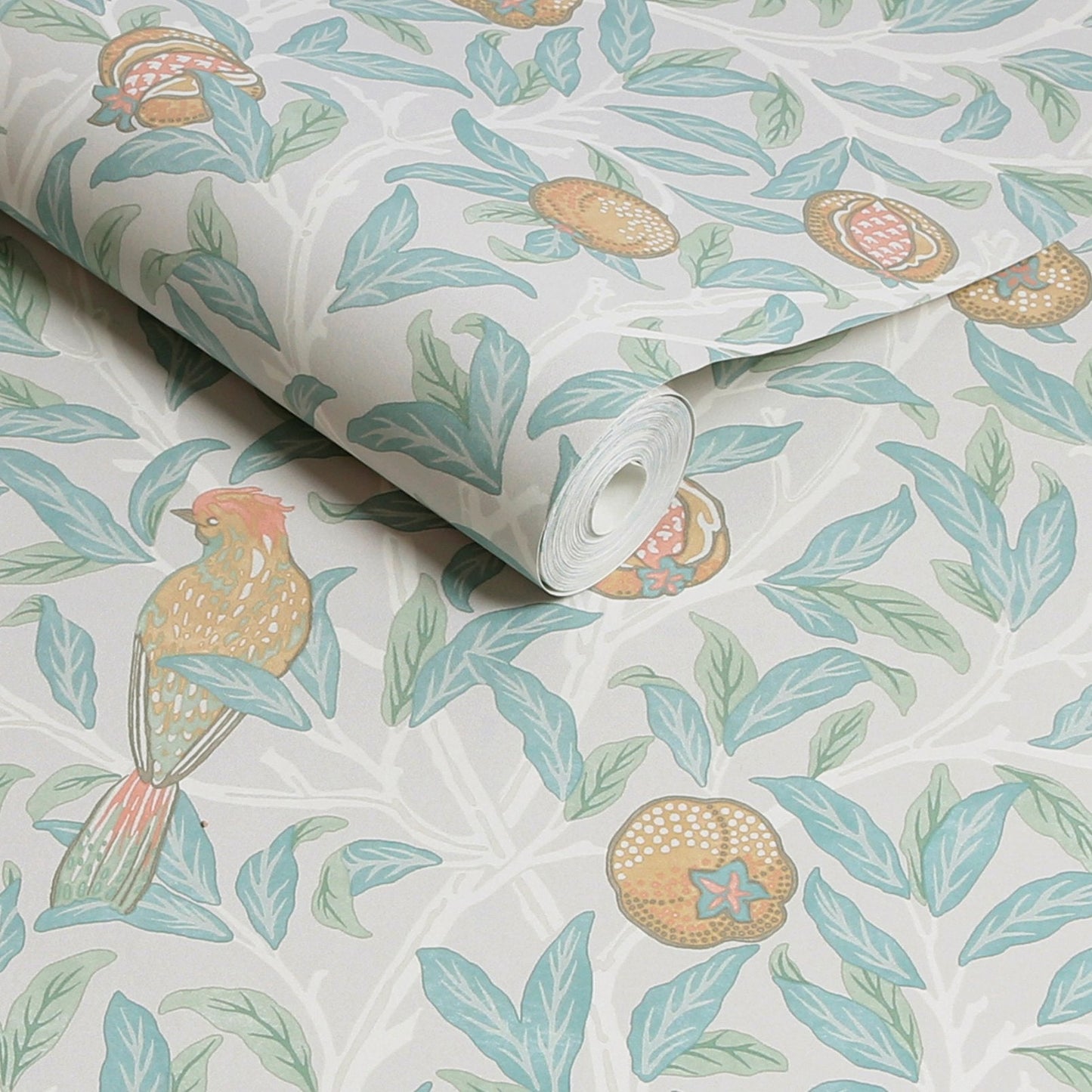 Bird & Pomegranate Wallpaper - Duck Egg - 124261 - William Morris AHWallpaper199