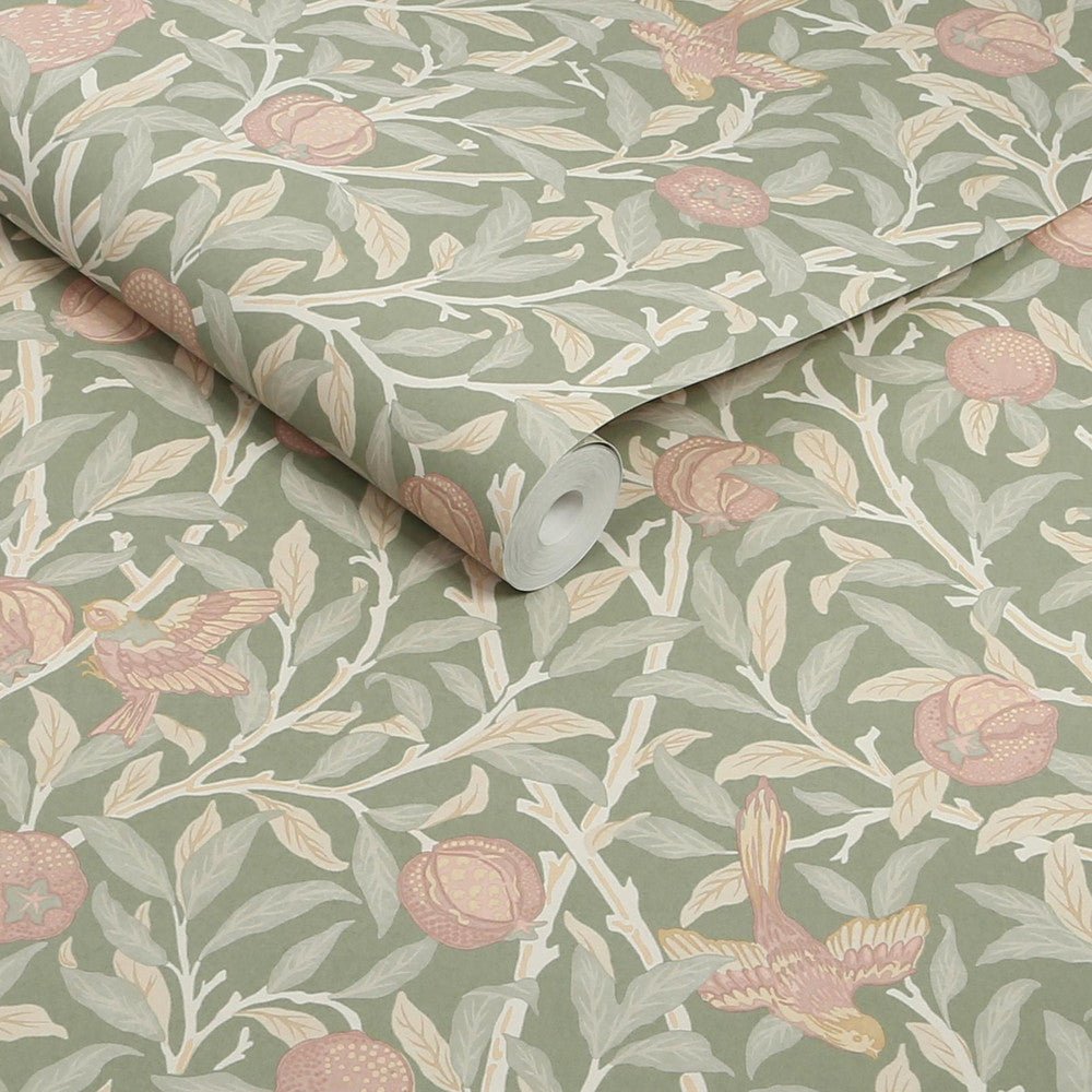 Bird & Pomegranate Wallpaper - Rose Garden - 140502 - William MorrisWallpaper199