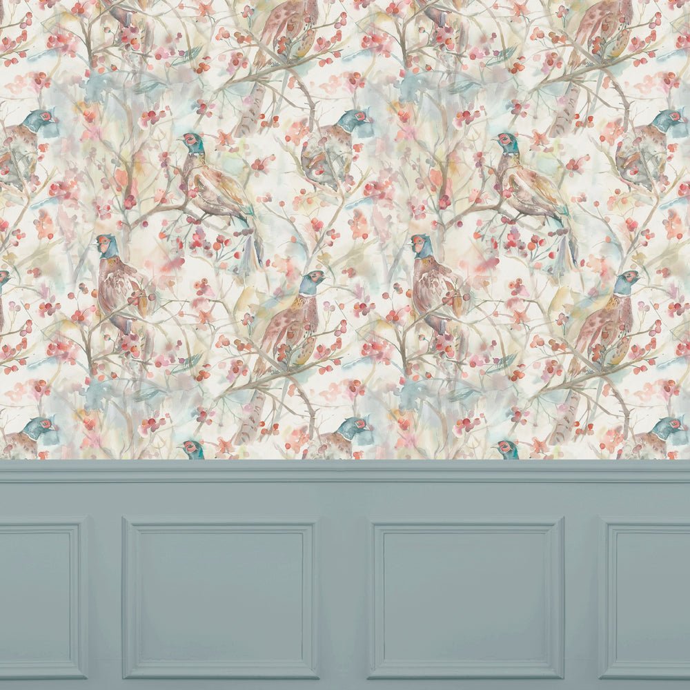Blackberry Row Wallpaper - Cream - Voyage Maison - BLACKBE/WPO/ROWWallpaper199