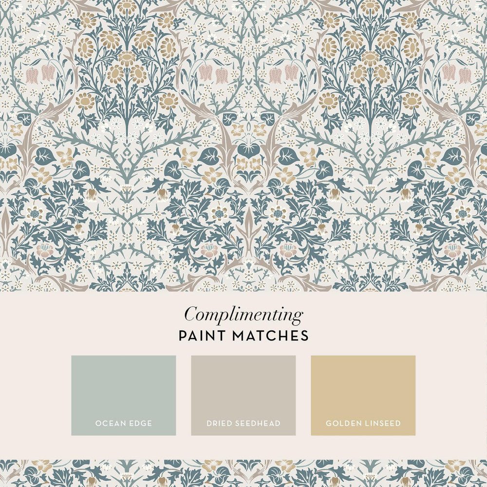 Blackthorn Wallpaper - Daydream - 140505 - William MorrisWallpaper199