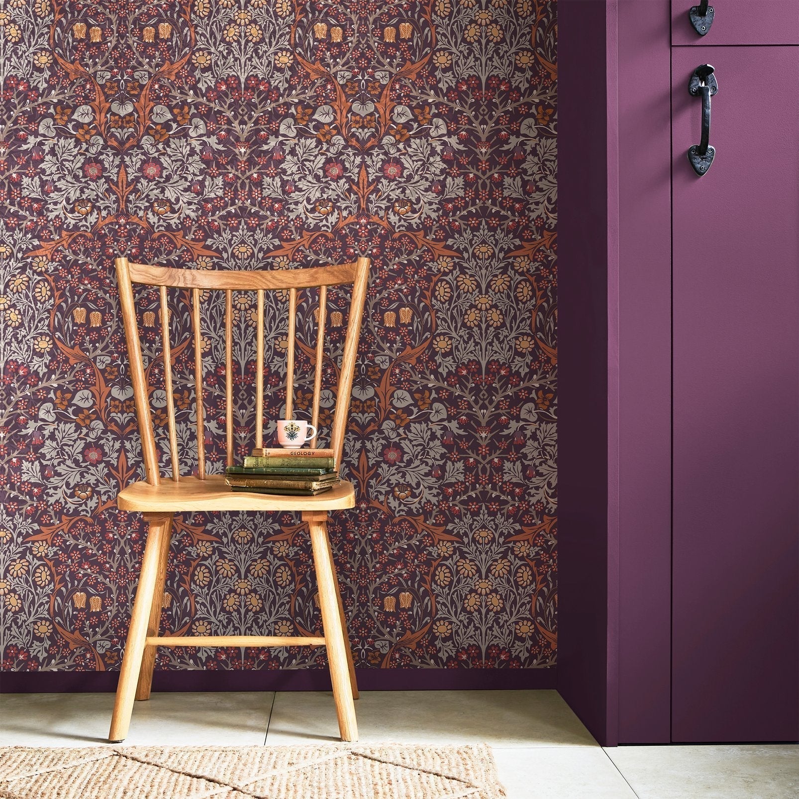 Blackthorn Wallpaper - Plum - 124249 - William Morris AHWallpaper199