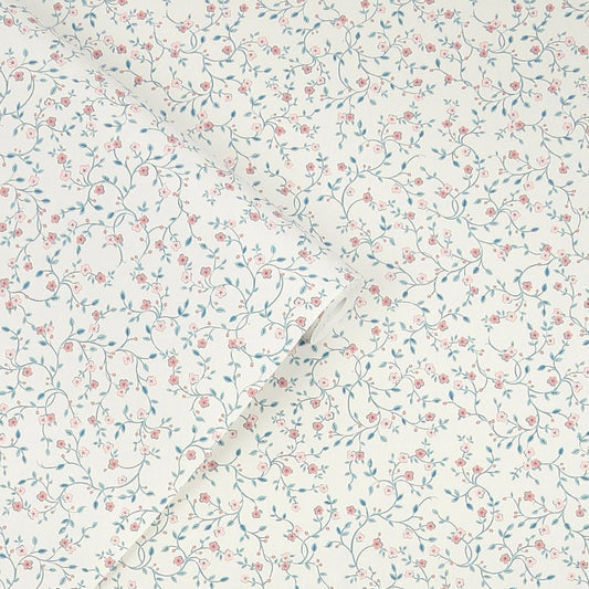 Blencow Sprig Wallpaper - Dark Duck Egg Blue - Laura Ashley - 122749Wallpaper199