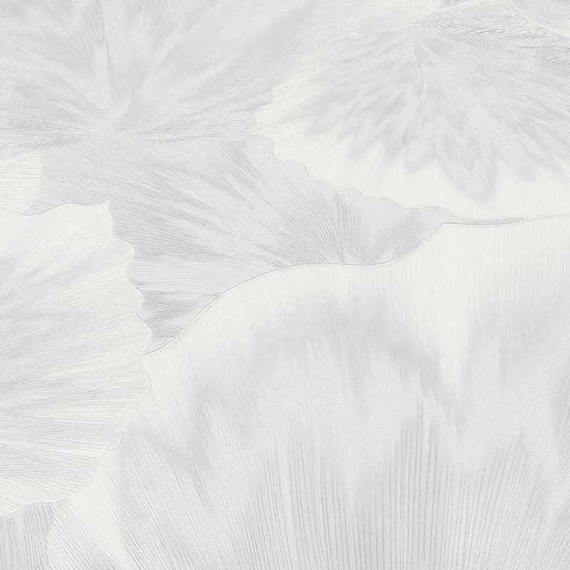 Bliss Abstract Leaf Metallic Wallpaper - White - Erismann - 10402 - 01Wallpaper199