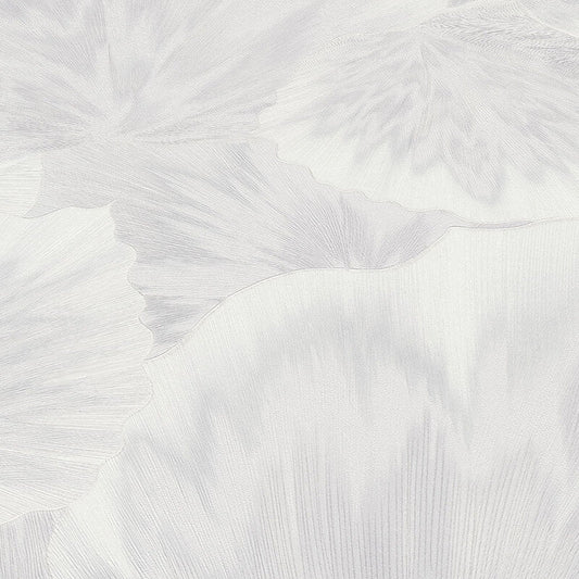 Bliss Abstract Leaf Metallic Wallpaper - White - Erismann - 10402 - 01Wallpaper199