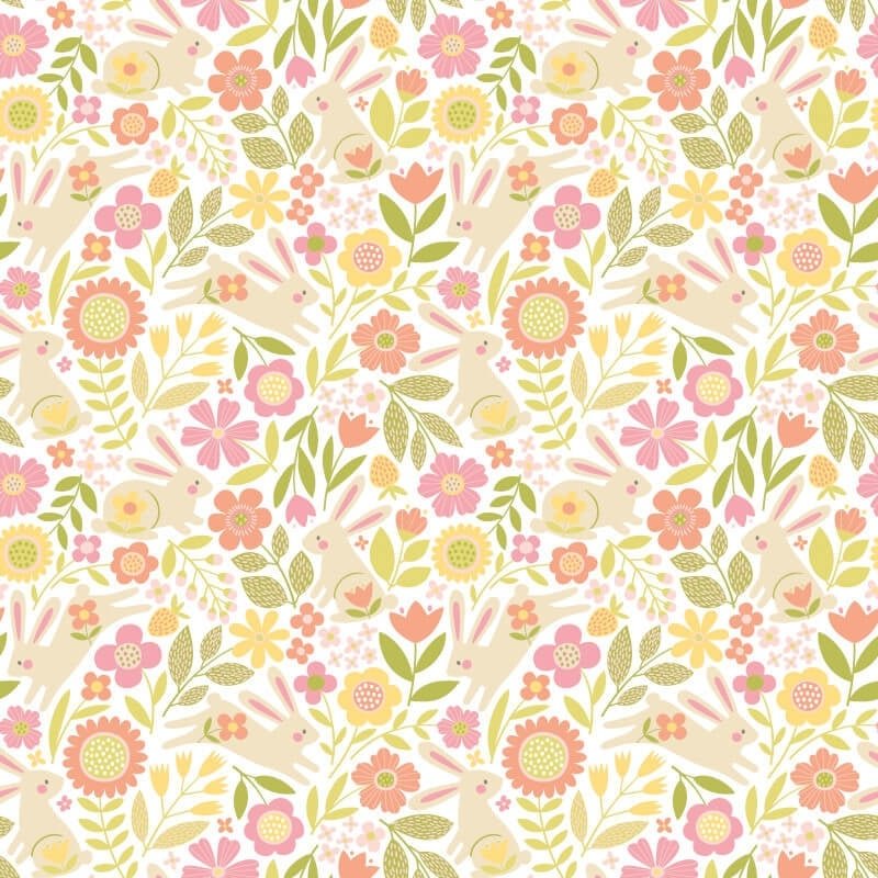 Bouncing Binnies Wallpaper - Dolly Mixtures - Hoopla Walls - HWA1314WWallpaper199