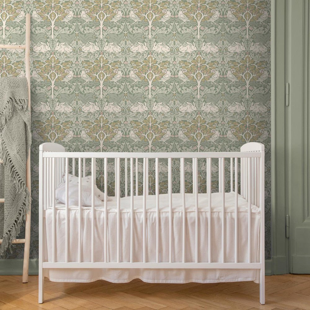 Brother Rabbit Wallpaper - Sage - 140500 - William MorrisWallpaper199