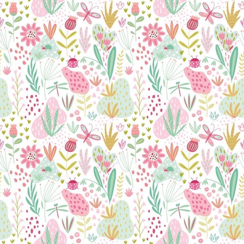 Bug Garden Wallpaper - Candy Apples - Hoopla Walls - HWA1289WWallpaper199