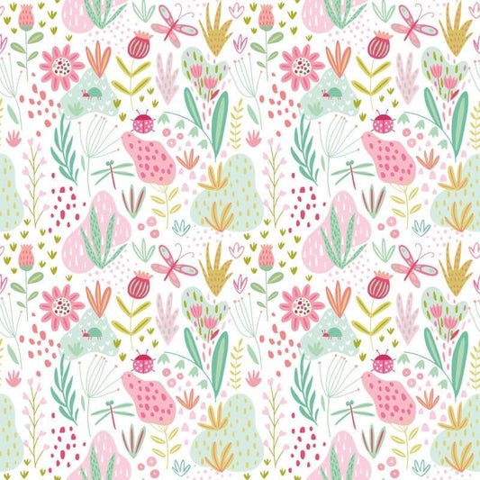 Bug Garden Wallpaper - Candy Apples - Hoopla Walls - HWA1289WWallpaper199