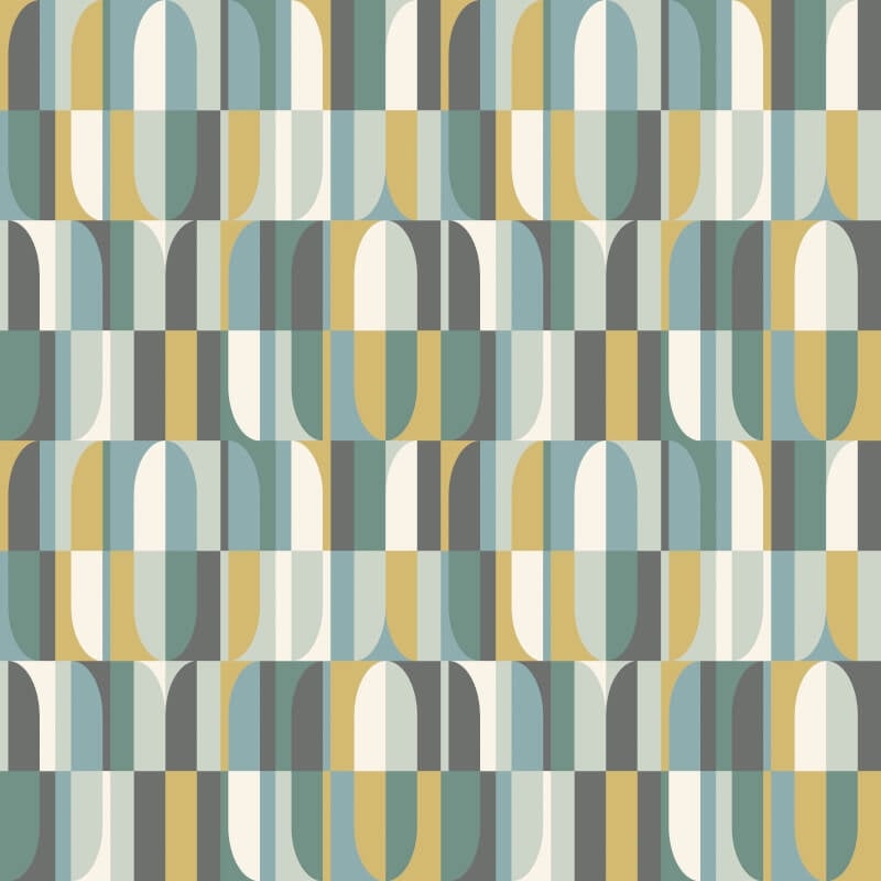 Building BlocksWallpaper - Petrol - Hoopla Walls - HWA1168WWallpaper199