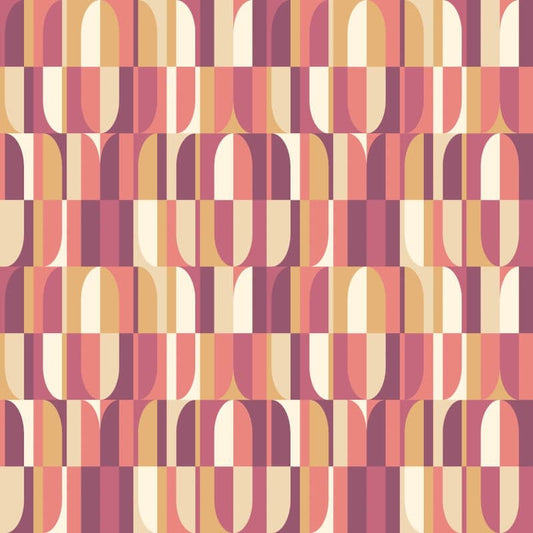 Building BlocksWallpaper - Plum/Gold - Hoopla Walls - HWA1162WWallpaper199