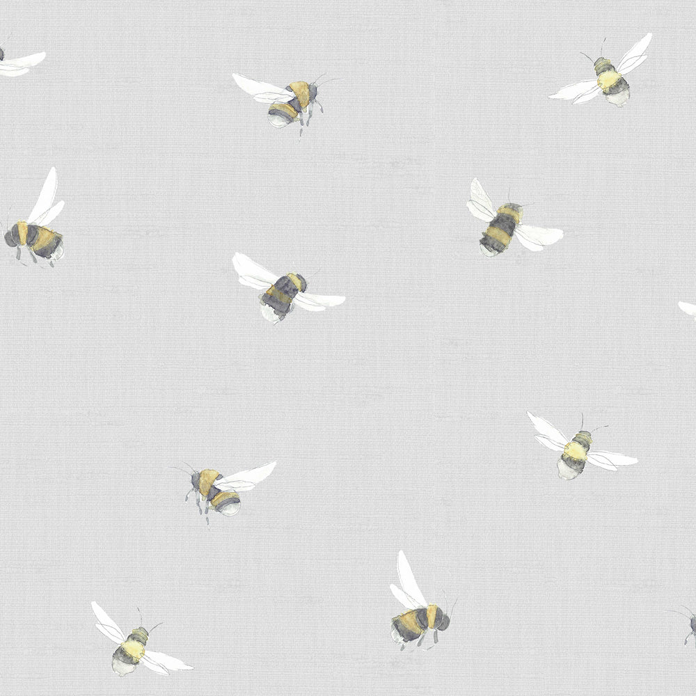 Bumble Bee Wallpaper - Stone - Voyage Maison - BUMBLEB/WPO/STOWallpaper199