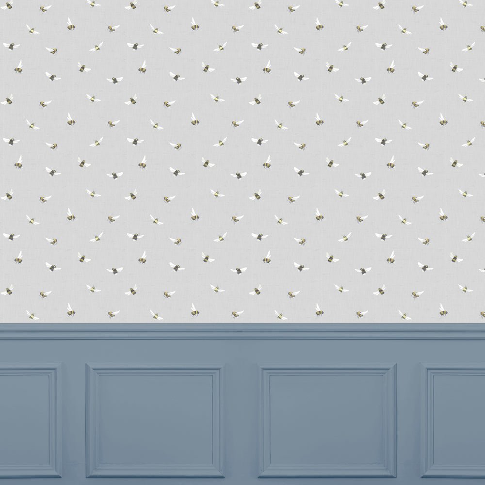 Bumble Bee Wallpaper - Stone - Voyage Maison - BUMBLEB/WPO/STOWallpaper199